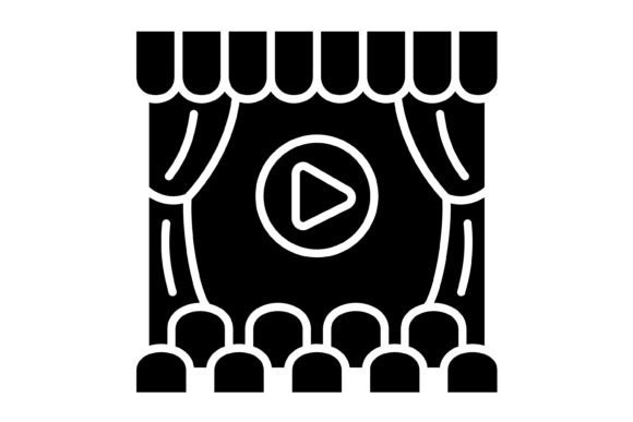 Cinema Glyph Icon: Elevate Your Visual Storytelling
