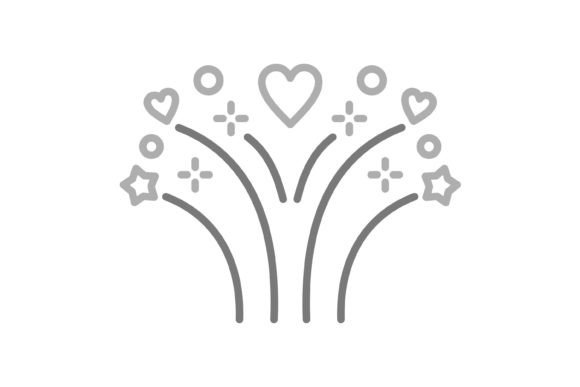 Fireworks Greyscale Line Icon: Your Go-To Visual Toolkit