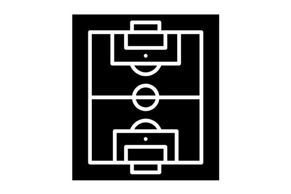 Football Field Glyph Icon: The Ultimate Vector Asset