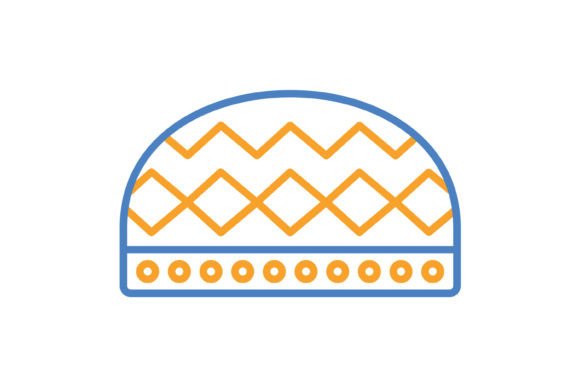 Mastering the Hat Blue & Orange Line Icon for Modern Design