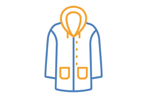 Practical Design with the Raincoat Blue & Orange Line Icon Set