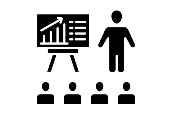 Presentation Glyph Icon: Your Go-To Visual Asset