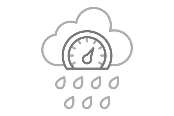 Pressure Greyscale Line Icon: A Modern Design Asset