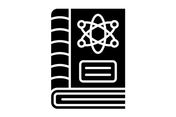 Science Book Glyph Icon: A Designer's Asset for Clarity