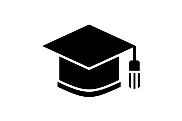 The Graduation Cap Glyph Icon: A Modern Asset for Every Creator