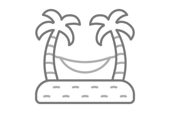 Understanding the Hammock Greyscale Line Icon